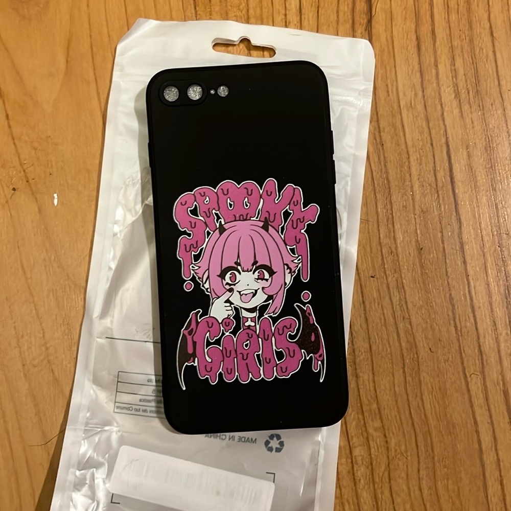iPhone case 7/8 spooky girls goth anime cartoon brand new